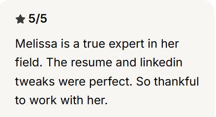 Client testimonial