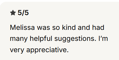 Client testimonial